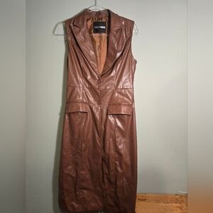 Fashion Nova Chocolate Brown Sleeveless Vest